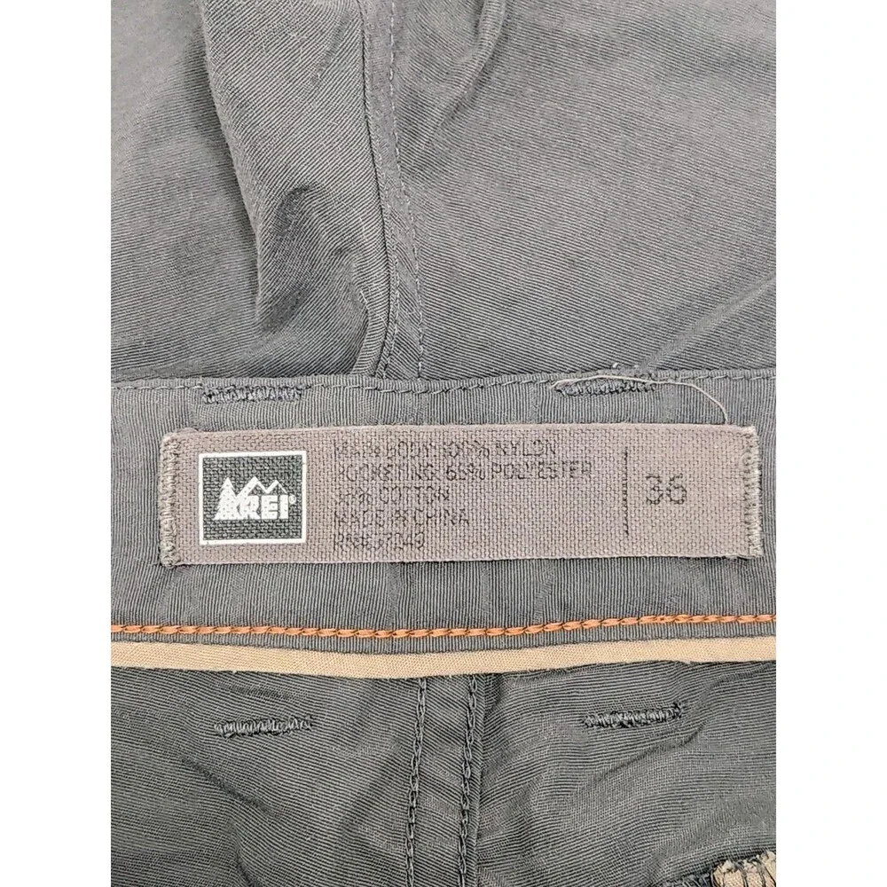REI Cargo‎ Shorts Men's 36 Gray Nylon 10